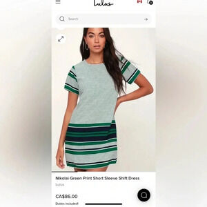 Lulu’s dress,NWT women Small.Nikolai.small check, lined ,striped,career,event,